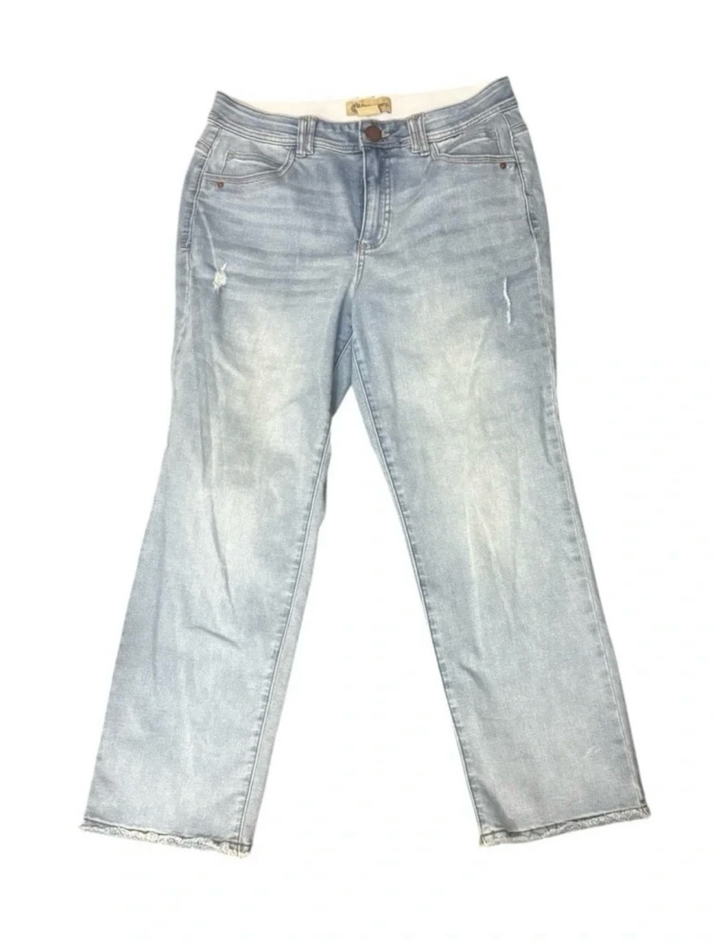 Democracy “Ab Solution” Raw Hem Ankle Jeans